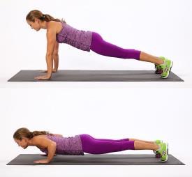 PUSH-UPS KNEE/SIT TO STAND You have