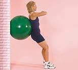 LOWER BODY/CORE (continued) Squat Ball Standing with ball just below small of the back