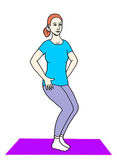 Exercise 7 SHAKING Start by bending your knees forward. Your hands feel a lot of joy as well as pain, which is why it is important to release stress physically.