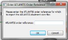 The download failure could be caused by a bad Internet or a non-existing Atlantis Order reference.