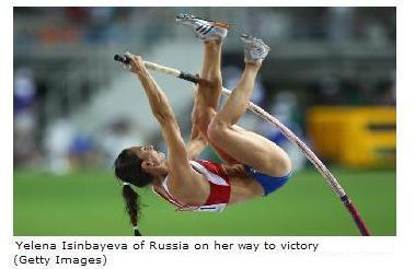 Interpre&ng Non- Symbolic Data Example 1: Web Pages Yelena Isinbayeva of Russia on her way to victory (Getty Images)" =