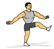 Med Ball Lunges T-Test 1) Start position: Feet should be positioned parallel, hip width apart with head and back erect and straight in a neutral position. Hold medicine ball outside the left hip.