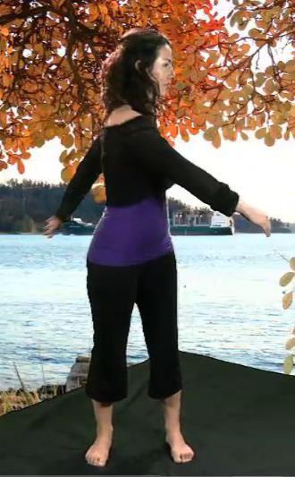 If you have been sitting at your work place for a long period this exercise will help to unblock the tension in your neck and spine.