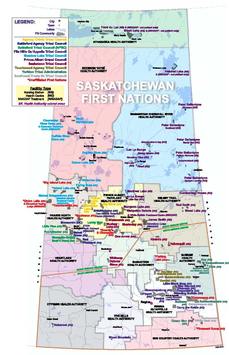 13 Health Authorities Approx 70 First Nations communities Population close to 1.