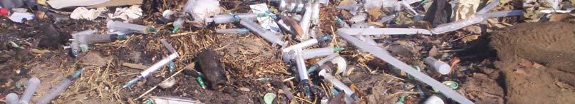 Disposal of used syringes &