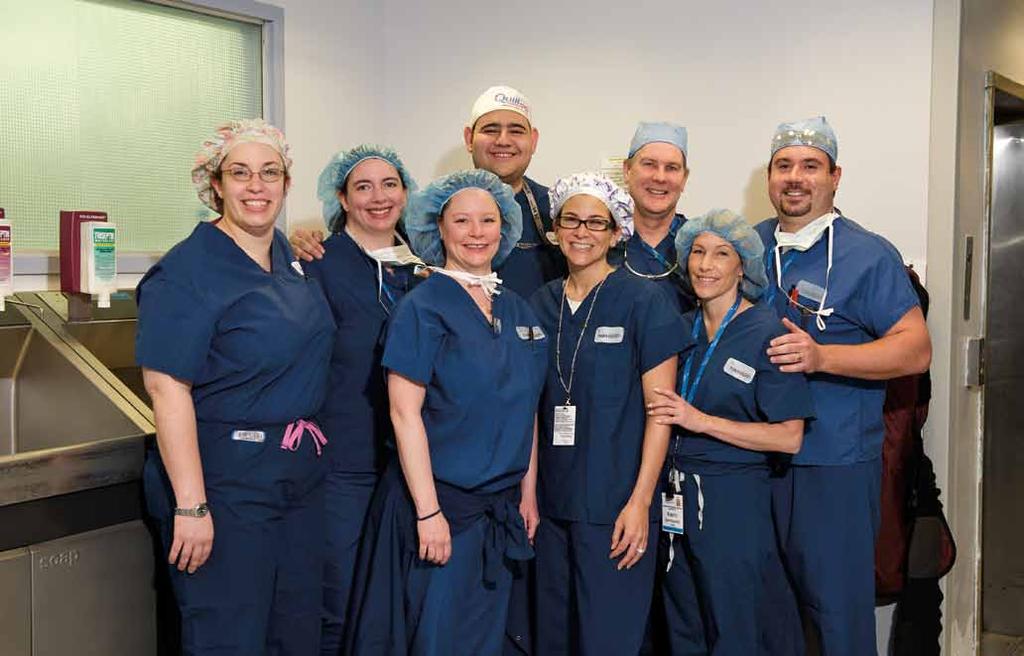 NWH Orthopedic and Spine Institute surgical team total joint replacement surgery.
