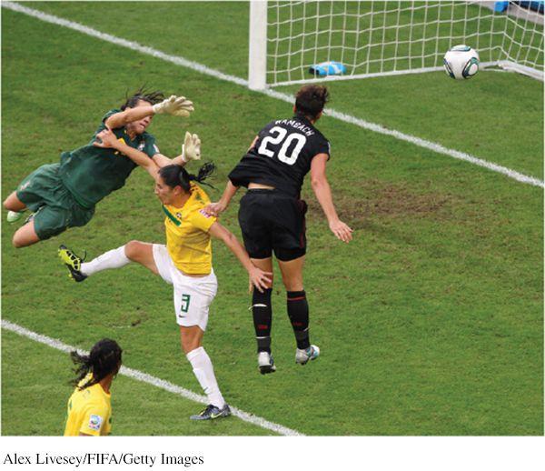 Well-Developed Supercells In the 2011 World Cup match, USA s Abby Wambach instantly processed visual information about the