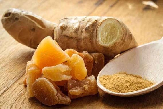 5.) Ginger Oil Ginger is a natural pain reliever. The essential oil provides relief from aching muscles and eases spasms in the muscles.
