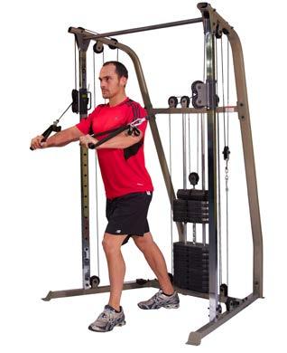 weight stack, widegrip lat bar and low row bar W 47 X L 64 X H 78 BFFT10 FUNCTIONAL TRAINER 19 vertical pulley