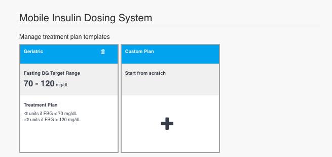 EXPAND TREATMENT PLAN TEMPLATE INFORMATION If there are more than four components to a treatment plan, only the first four will appear on the select treatment plan screen.