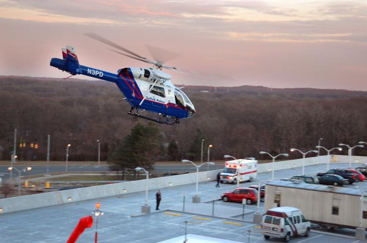 If the medevac is unavailable, you must transport by ground to the closest trauma center, regardless of level.