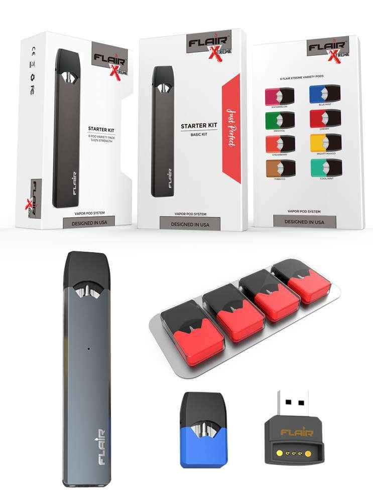FLAIR XTREME VAPE POD SYSTEMS, APRIL 2018 UPDATE Flair Xtreme Device has its unique ability to deliver a desirable vaping experience. It s easy to operate with extraordinary features.
