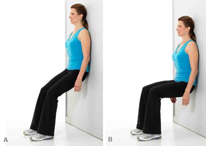 Hold the position for 20-60 sec; rest 30 sec; repeat 3x.