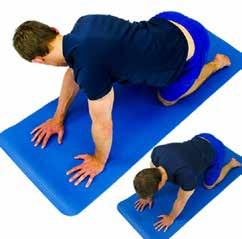 QUADRUPED LATERAL TRUNK STRETCH While on your hands and knees in a crawl position, side bend your trunk and head to one side until a