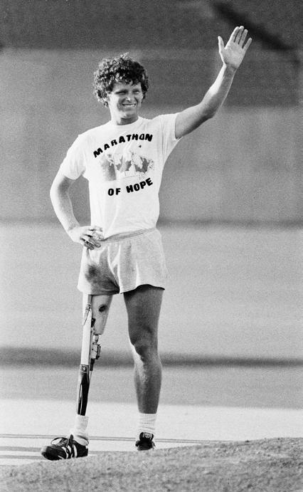 INTRO On 12 April 1980 Terry Fox embarked on a cross-canada run to raise money and awareness for cancer research.
