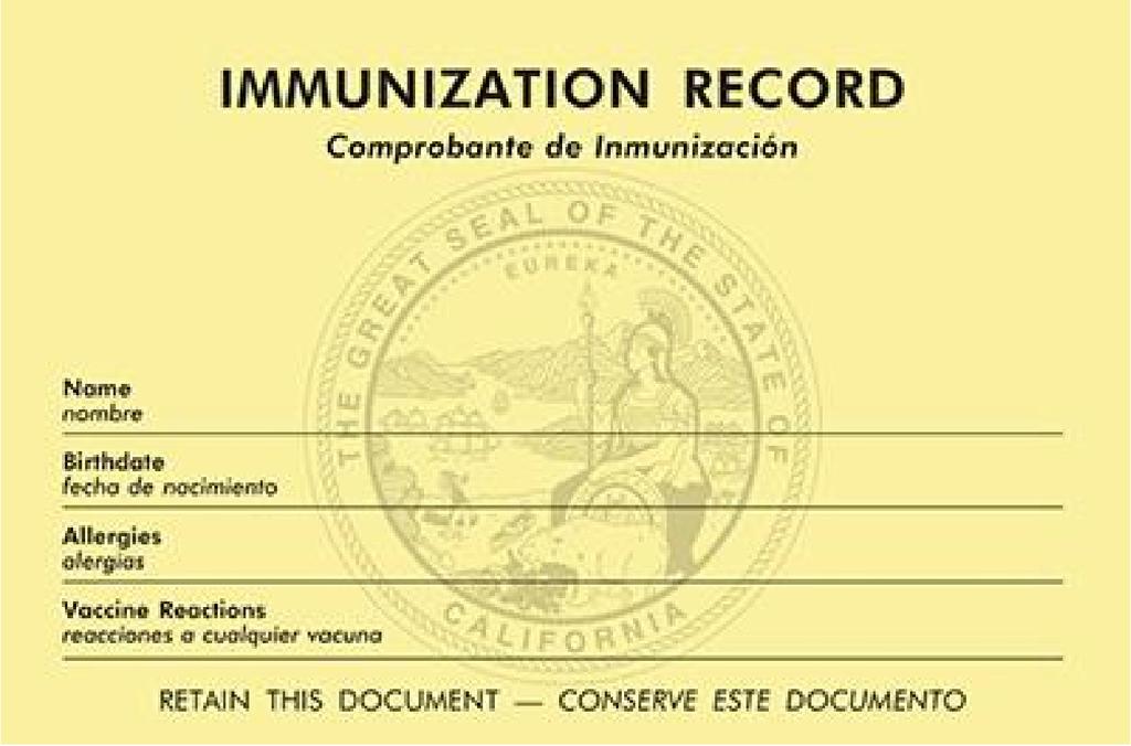Step 1: Gather your Immunization Records 1.