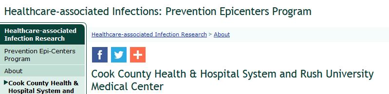 RDW Funding: Chicago Prevention Epicenter CDC funded: