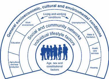The following figure shows the cumulative effect of socio-economic, cultural and environmental conditions on the individual s physical and social wellbeing: Study Objectives A Questionnaire based