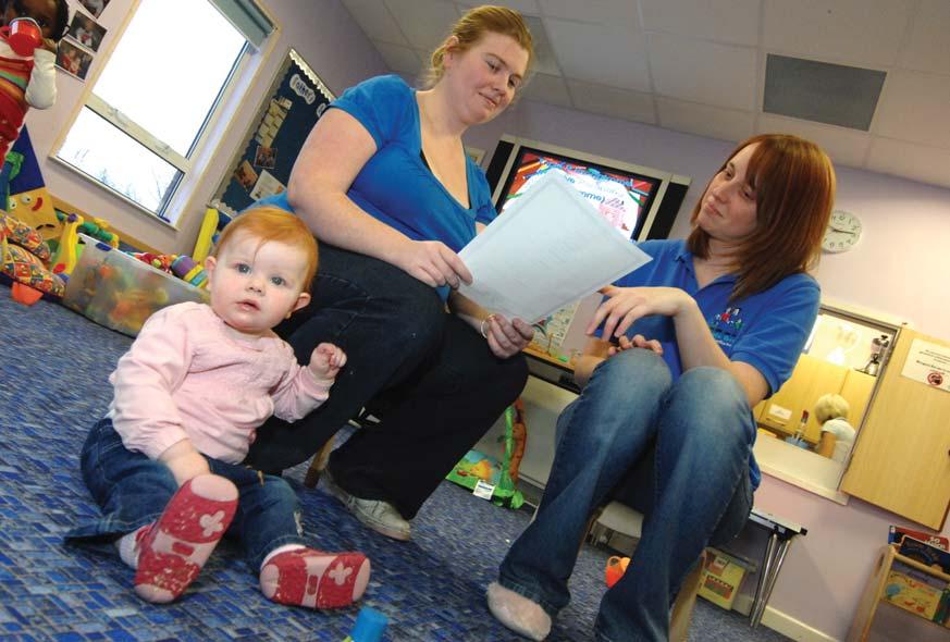 Mum, Lisa Mannion and her daughter Katie are regulars at the Stay and Play sessions at the Children s Centre.