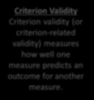 Types of Validity If an instrument (for example, questionnaires or scale design etc.