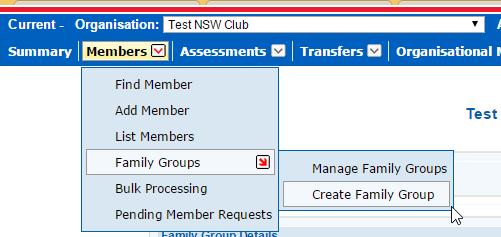 Surfguard How to Manually Create a Family Group Surfguard administrators can create a Family Group by selecting Members > Family Groups > Create Family Group.
