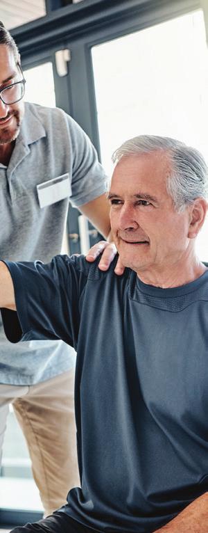 Experienced Physical Therapists specializing in geriatrics, strive to assist each patient in reaching and maintaining their goal of independence.
