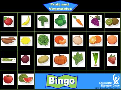 318 - Fruit and Vegetables Entertaining games
