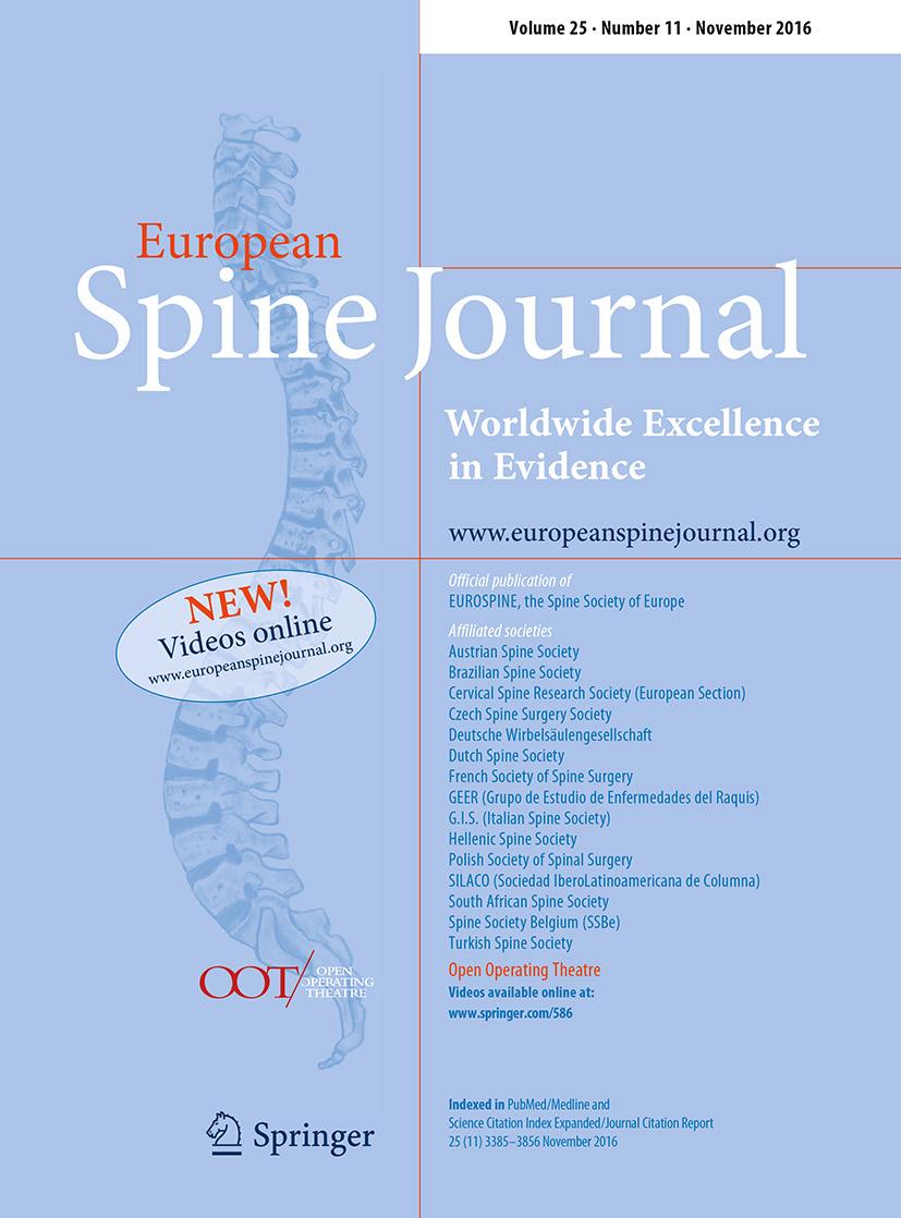 Advertising Rates 2017 effective October 1st, 2016 European Spine Journal