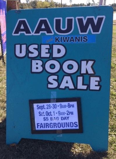 AAUW/KIWANIS USED BOOK SALE The Wooster High School Girls Soccer team again helped with the Used Book Sale. [How come these girls seem to have so much more energy than we do?