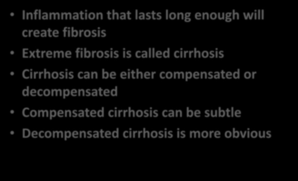 Compensated cirrhosis can be