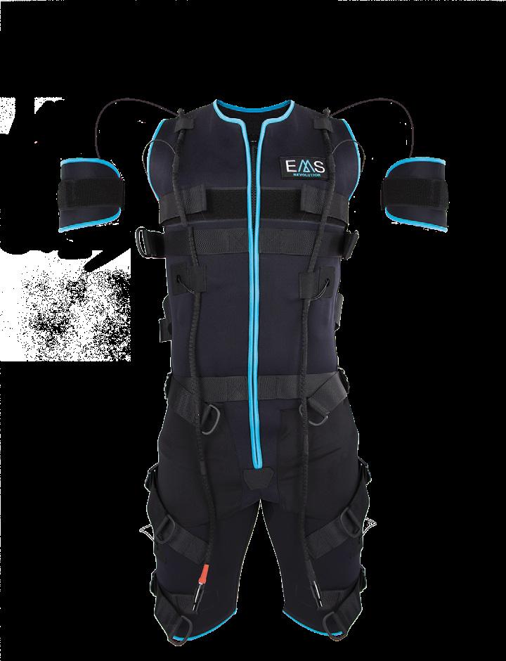 INCORPORATE IN YOUR CENTER THE LATEST TECHNOLOGY Our one part EMS bio-suit will allow you to personalize training accord-ing to your needs since with it you will
