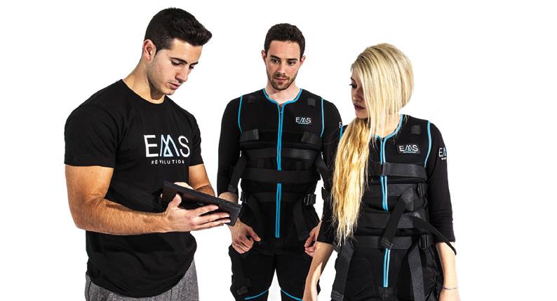 Live Monitoring of Physiological Parameters Software The EMS Revolution live monitoring software collects information on physiological parameters such as heart rate, kcal consumed, training zones and