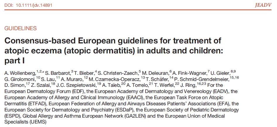 Treatment guidelines for atopic