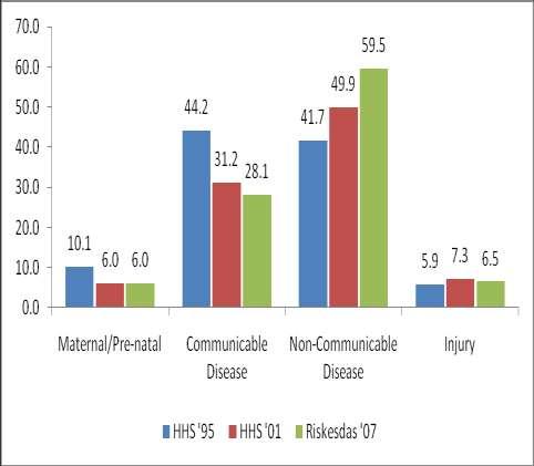 NCD Mortality- Indonesia Distribution of Causes