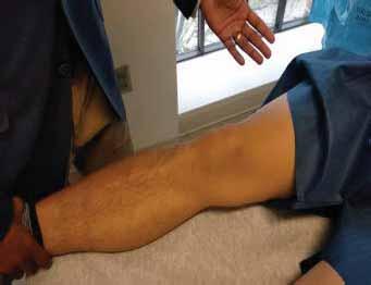 Inspection ROM Ligament testing Palpation
