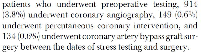 capacity after assessing their usual preop history Cardiopulmonary exercise
