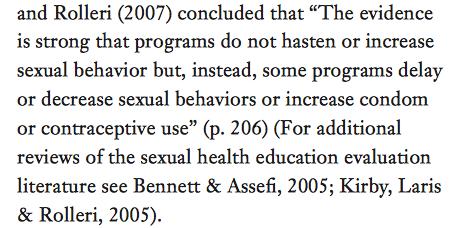 Sexual Health Education in Schools: