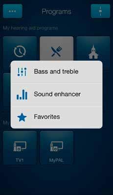 Add a Favorite Your clients can save volume, bass and treble and Sound Enhancer settings to Add new favorite.