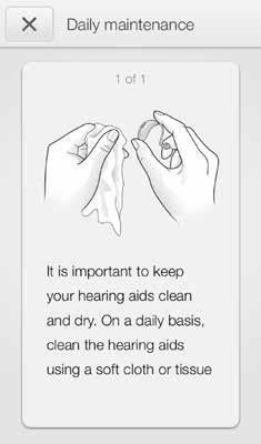 The troubleshooting guide This provides advice on troubleshooting the most common hearing aid incidents.
