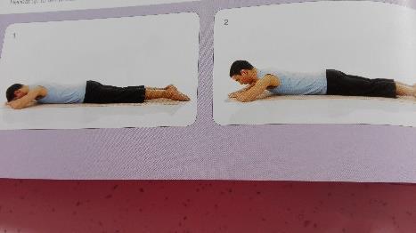 Arm openings Lie on side with both knees bent and shins parallel to front edge of mat. Hips and shoulders are vertically aligned stacked. Arms reach out in front of chest.
