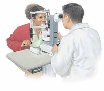 Evaluating Your Eyes the doctor will review your medical history, check your Your Medical History Your eye doctor will ask about: treatments (such as insulin), and how you monitor your blood sugar