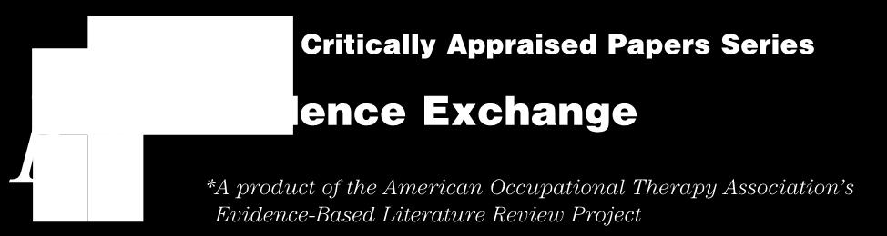 CRITICALLY APPRAISED PAPER (CAP) De Brito Brandao, M., Gordon, A. M., & Mancini, M. C. (2012).