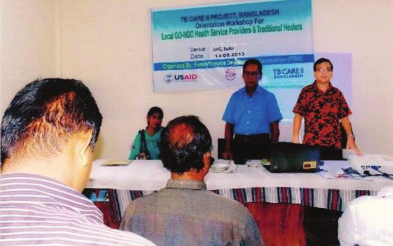 TB CARE II small grantee LEPRA oriented 61 private medical doctors on TB screening and referral from Sirajgong, Pabna, and Natore districts.