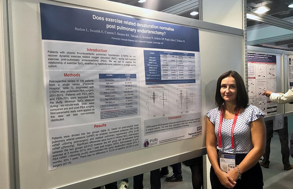 ESR Congress 2017 // 9-13 September 2017 Milan, Italy Louise Harlow // Clinical Research Manager for the PVD Unit at Papworth Hospital Louise attended the following ERS sessions: Symposium: Rational