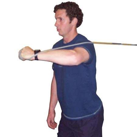 Round Arm Punches - Standing - Elastic Cord Stand, hold end of