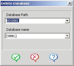 Software Manual SIBELMED W-50 42 Chapter 2: Audiometry Software W-50 DELETE DATABASE On selecting the delete database option, the window lists the database or databases available and the user selects
