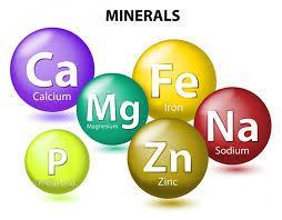 FOOD MINERALS Minerals: very small quantities of chemical substances in food.