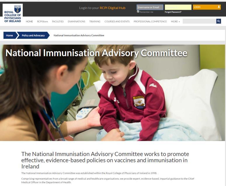 HPV vaccine Recommended by World Health Organization Ireland National Immunisation Advisory Committee