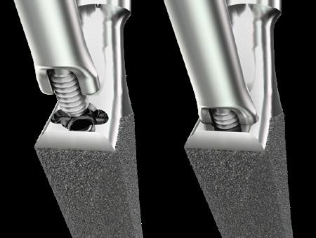 The system offers a threaded inner inserter shaft to engage the stem for insertion for those wanting to fix the Inserter to the final Stem.