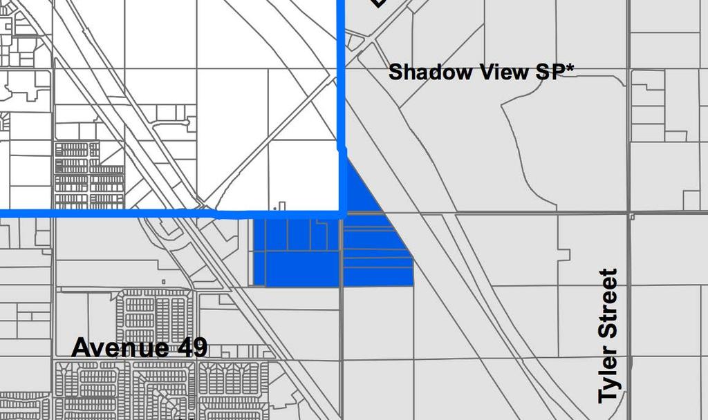 MW Zoning illustrating submitted applications Coachella Research and Development Park: 11 acres; 20 buildings; 165,000 sq.
